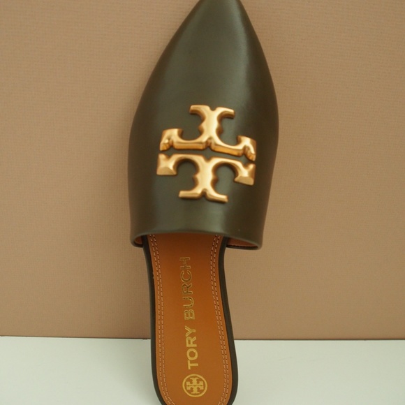 Tory Burch Eleanor Mule Olive Size 9 - Picture 2 of 7